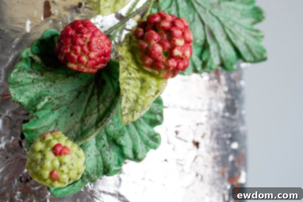 2015 Wedding Cake Trends | Organically styled florals made from chocolate | by Erin Bakes on TheCakeBlog.com