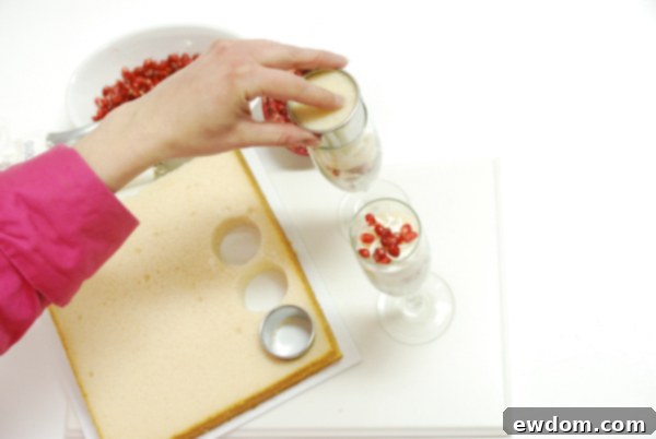 Valentine's Champagne Shooters | Top Cake Layer