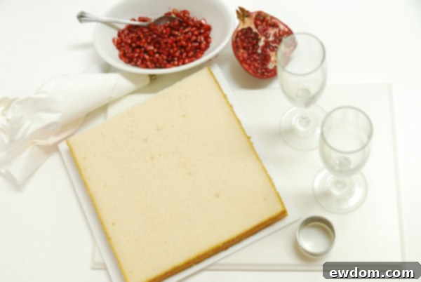 Valentine's Champagne Shooters | Champagne Cake Preparation