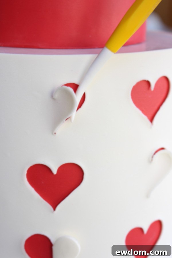 Heart Window Cake 15 How to make a heart cutout cake | by Rachael Teufel for TheCakeBlog.com