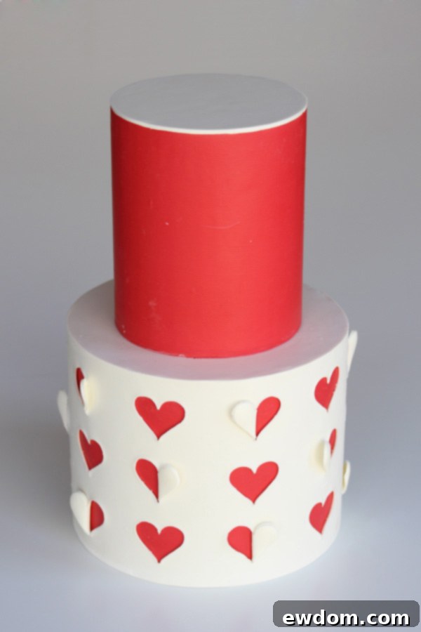 Heart Window Cake 16 How to make a heart cutout cake | by Rachael Teufel for TheCakeBlog.com