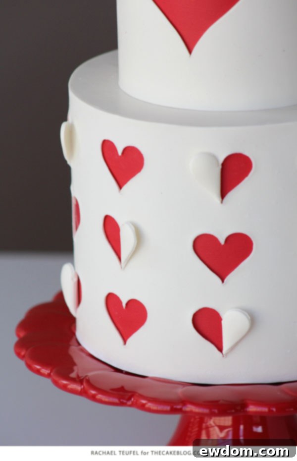 Heart Window Cake 18 How to make a heart cutout cake | by Rachael Teufel for TheCakeBlog.com