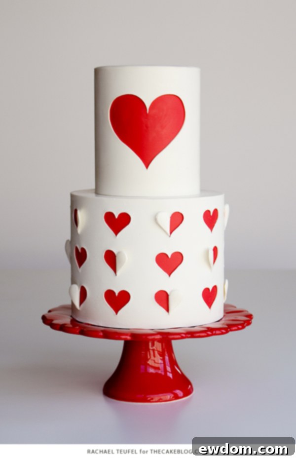 Heart Window Cake 19 How to make a heart cutout cake | by Rachael Teufel for TheCakeBlog.com