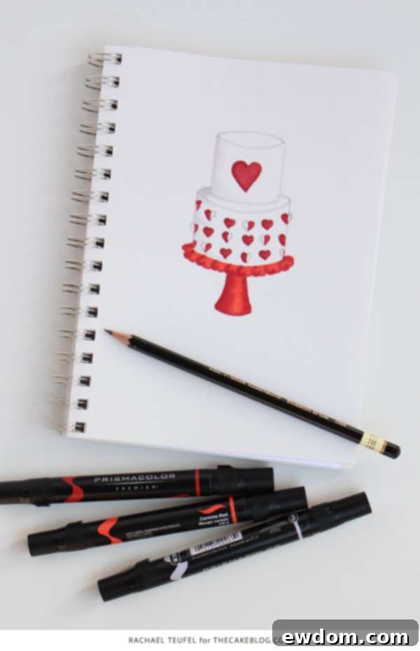 Heart Window Cake 4 How to make a heart cutout cake | by Rachael Teufel for TheCakeBlog.com