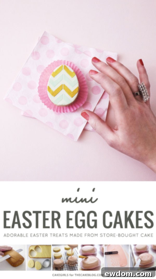 Mini Easter Egg Cakes | by Cakegirls for TheCakeBlog.com
