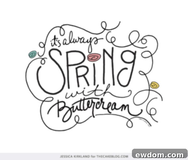 It's Always Spring with Buttercream | Vibrant Free Art Print for Your Kitchen