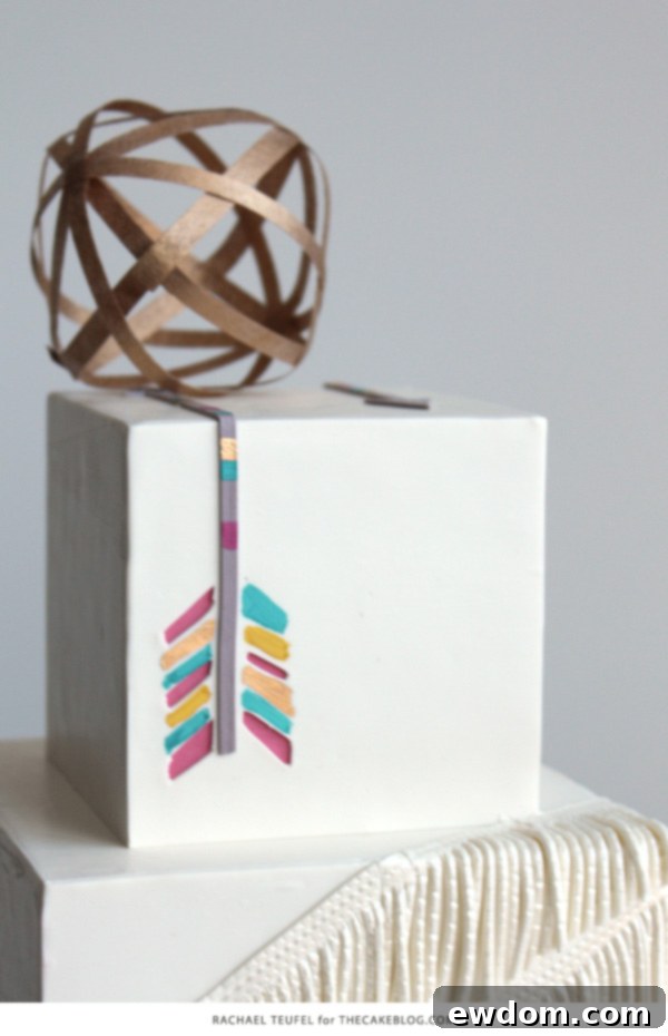 Arrow Cake | Finding Inspiration in Everyday Life | by Rachael Teufel for TheCakeBlog.com