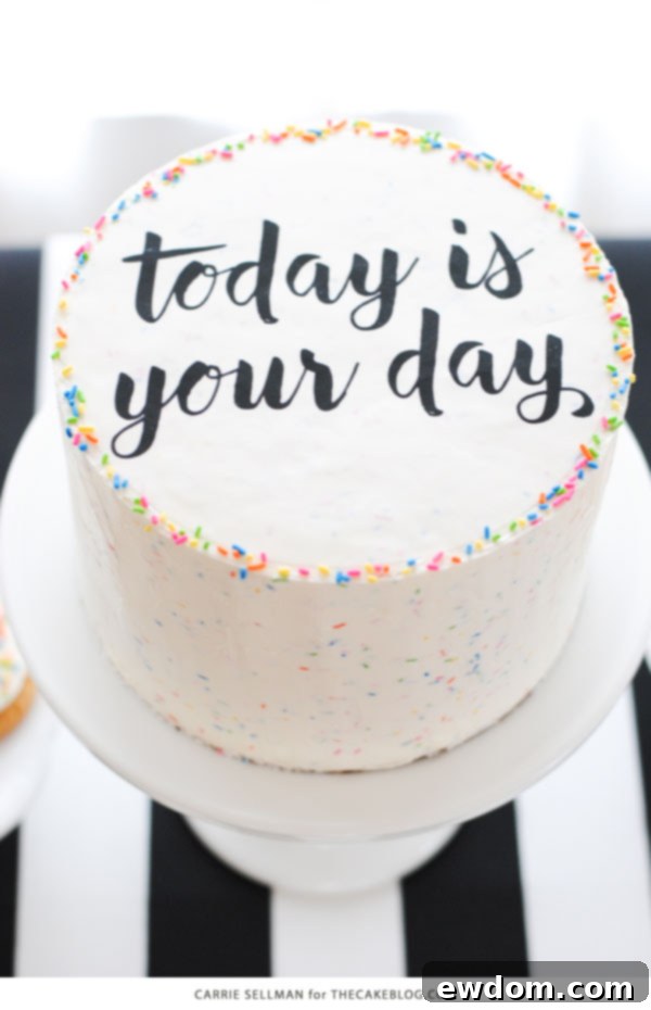 Graduation Party Desserts, including a delightful DIY sprinkle cake with easy edible writing, making it a focal point of the celebration.