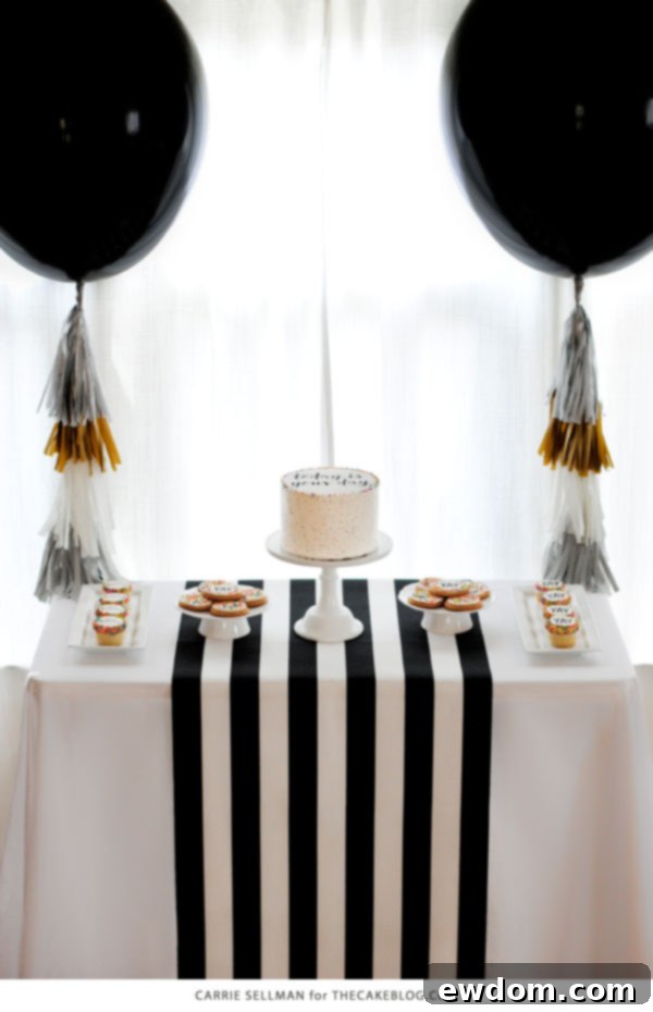 Graduation Party Desserts showcasing a DIY sprinkle cake with easy edible writing, and personalized DIY photo cookies, perfect for any graduate's celebration.