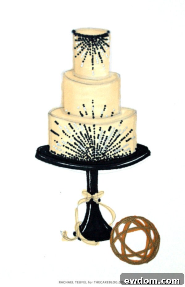 Achieving Design Harmony 2 Mastering Balance in Cake Design | Symmetrical, Asymmetrical, Radial Concepts by Rachael Teufel for TheCakeBlog.com