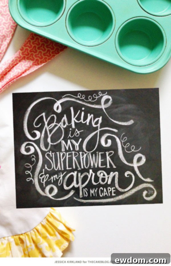 Flour Power: My Ultimate Skill 4 Baking Is My Superpower | Free Art Print | by Jessica Kirkland for TheCakeBlog.com