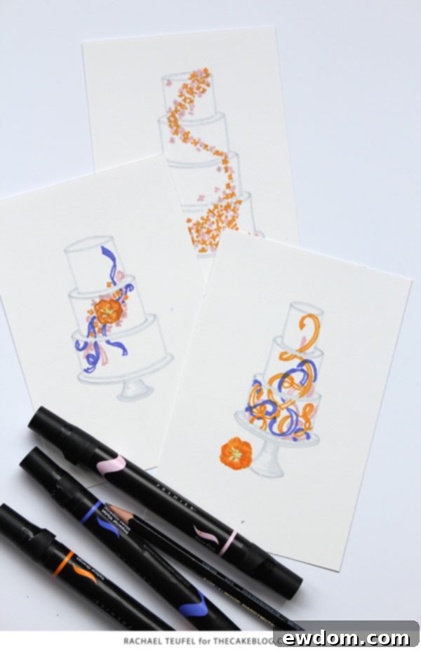 Design Tips: Creating Movement | by Rachael Teufel for TheCakeBlog.com