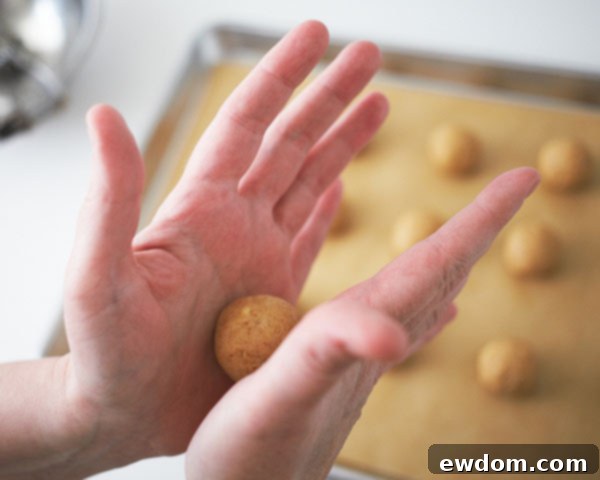 Roll cake pop portions into smooth, round balls.