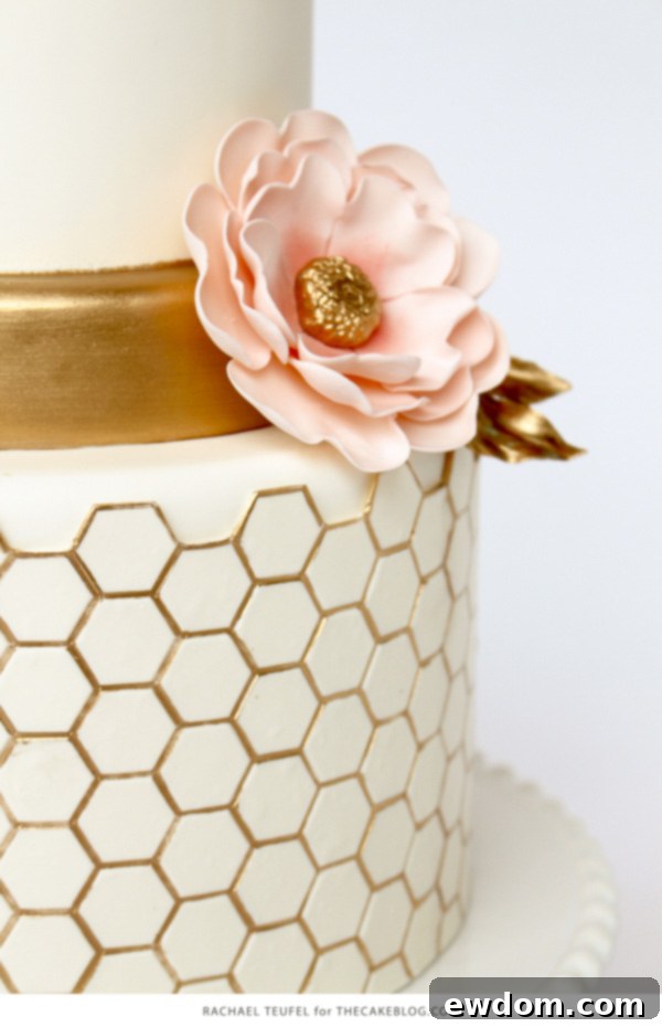 Detailed sketch illustrating traditional cake tier proportions by Rachael Teufel for cake design tips