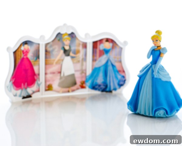 Disney Princess Cinderella Transforms DecoSet® Cake Topper package contents