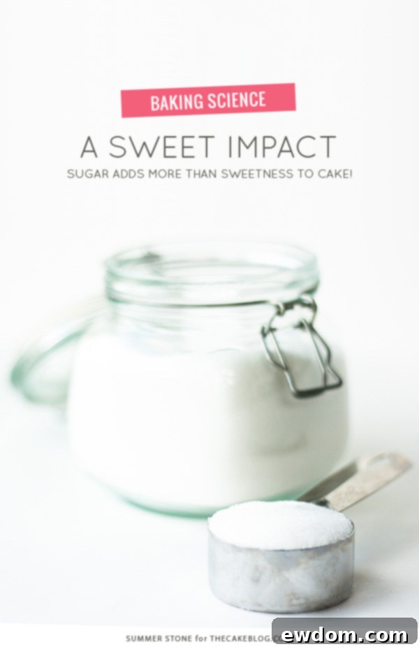 The Sweet Architect: How Sugar Builds Your Cake 2 A Sweet Impact - how sugar adds more than just sweetness to a cake recipe | by Summer Stone for TheCakeBlog.com