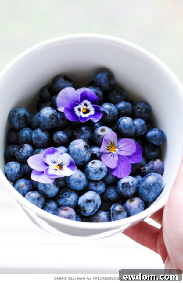 Lemon Blueberry Bliss 5 Lemon Blueberry Cake adorned with fresh lemon slices, whole blueberries, and delicate edible flowers, showcasing a rustic frosting finish.