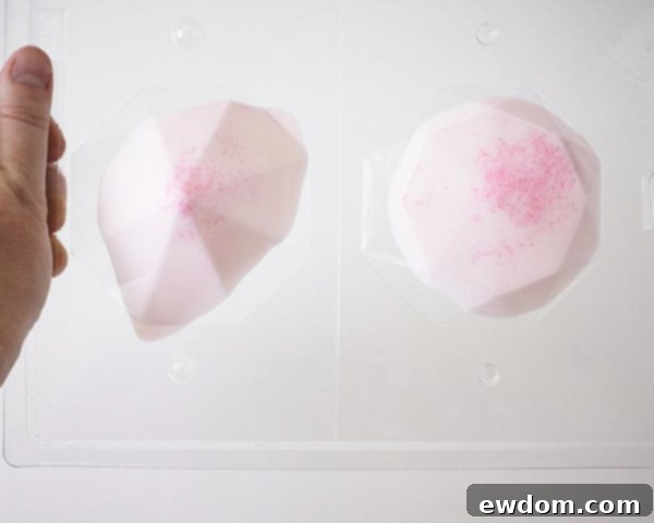 Cake Gems - how to make gem-shaped chocolate truffles filled with cake | by Cakegirls for TheCakeBlog.com