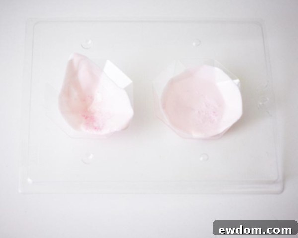 Cake Gems - how to make gem-shaped chocolate truffles filled with cake | by Cakegirls for TheCakeBlog.com