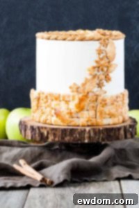The Best Apple Pie Cake Recipe: A delicious layer cake with apple filling and pie crust elements, perfect for fall