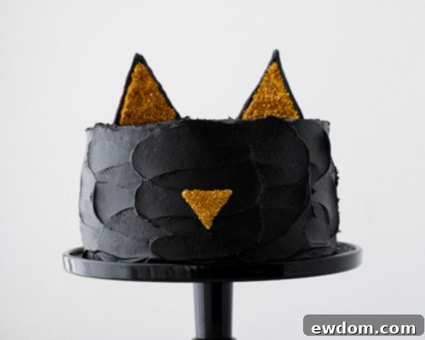 Purrfect Black Cat Cake 21 Black Cat Cake | Carrie Sellman for TheCakeBlog.com
