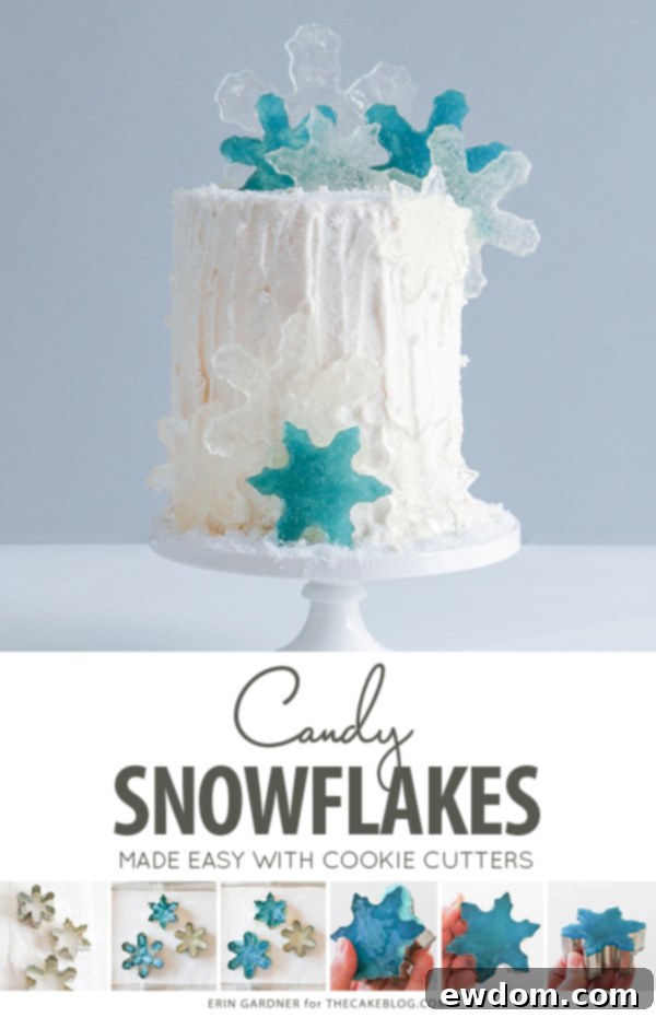 How to make candy snowflakes | by Erin Gardner for TheCakeBlog.com