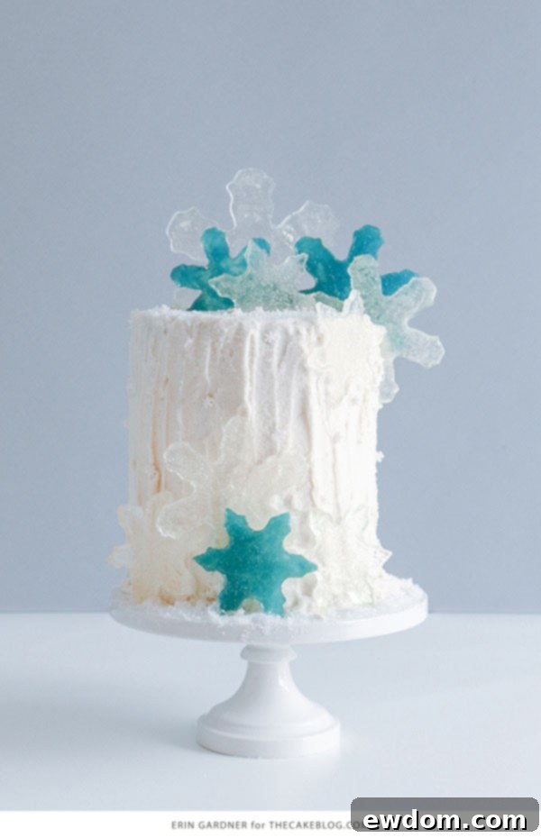 How to make candy snowflakes | by Erin Gardner for TheCakeBlog.com