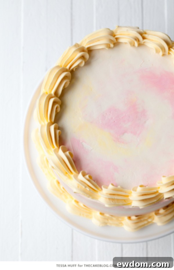Artfully decorated Lemon Honey Apricot Cake, perfect for celebrations
