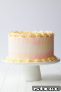 Lemon Honey Apricot Cake - lemon cake paired with honey buttercream and apricot jam | by Tessa Huff for TheCakeBlog.com