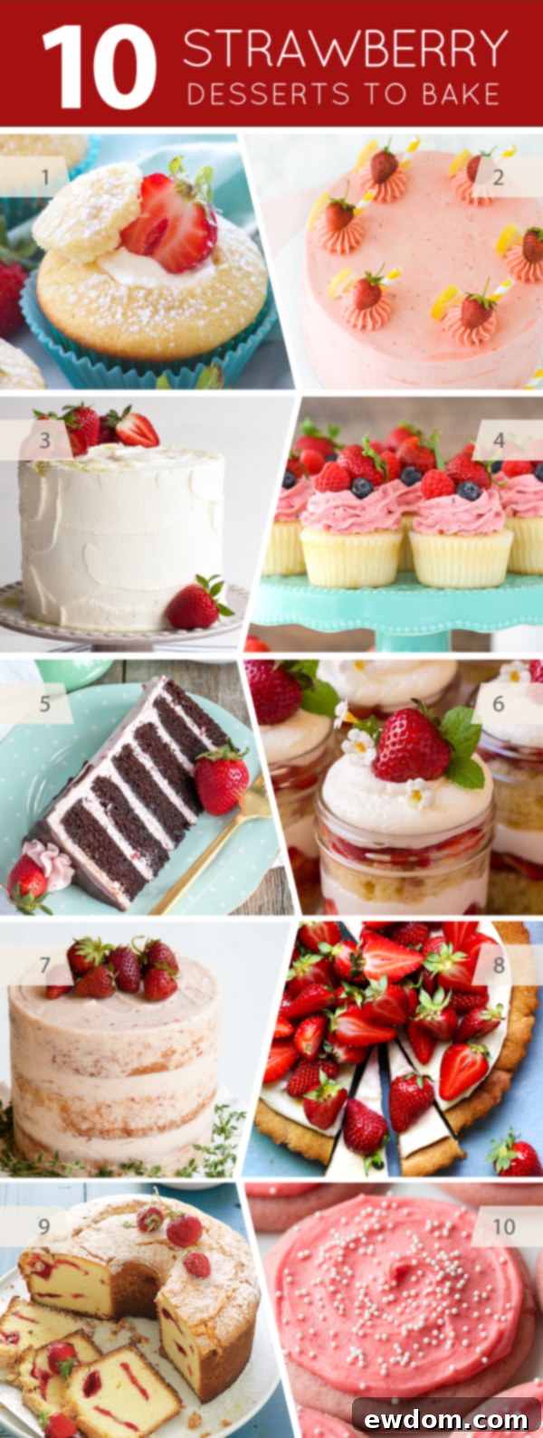 10 Strawberry Desserts to Bake this Summer | A Guide to Fresh Berry Treats on TheCakeBlog.com