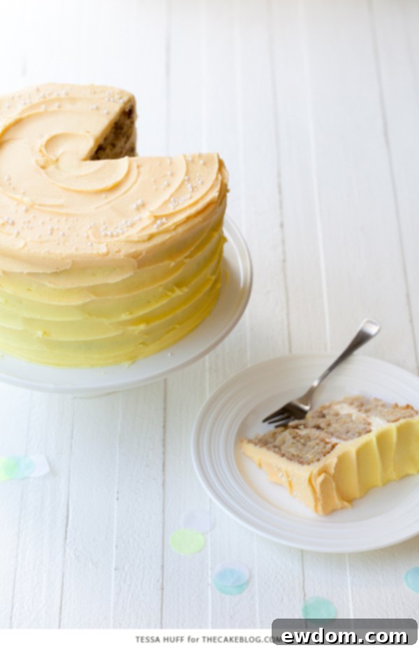 Hummingbird Cake - a no fuss favorite with tropical flavors of pineapple, banana and pecans making it the perfect summer bake | by Tessa Huff for TheCakeBlog.com