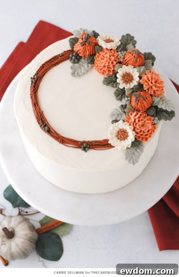 Cozy Pumpkin Spice Treat 10 Pumpkin Spice Cake, a perfect fall dessert, ready to be served