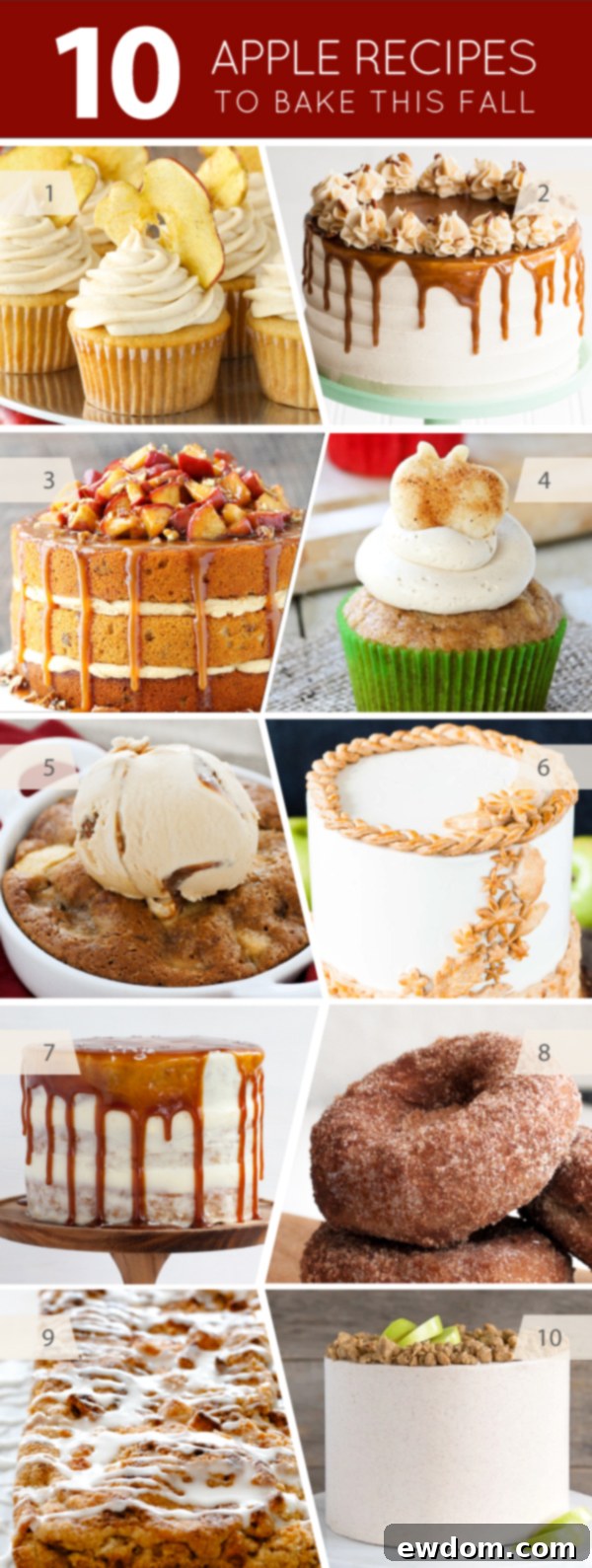 10 Apple Recipes to Bake this Fall | on TheCakeBlog.com