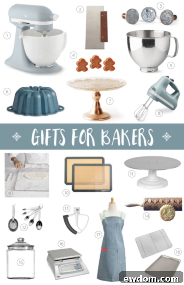 2018 Holiday Gift Guide for Bakers - twenty unique Christmas gift ideas for those who like to bake. Plus the baker who has everything!