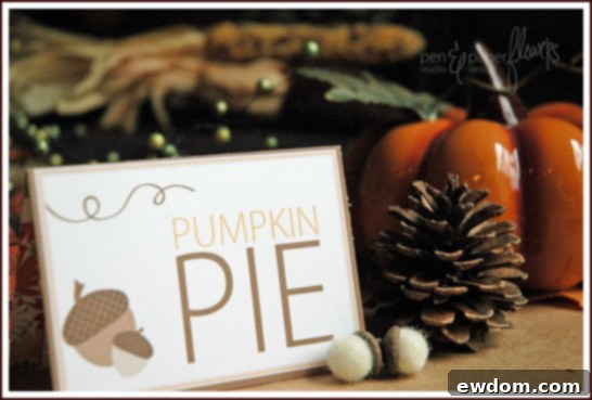 Felt Acorns as Fall Dessert Table Decorations