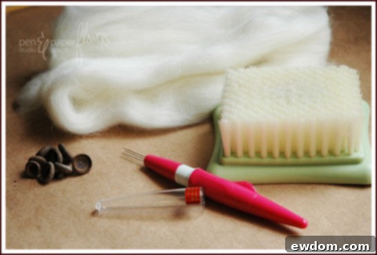 Felt Acorn Craft Supplies List