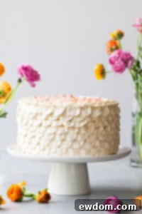 Orange Salted Honey Cake with orange infused cake, salted honey custard and honey buttercream by Tessa Huff