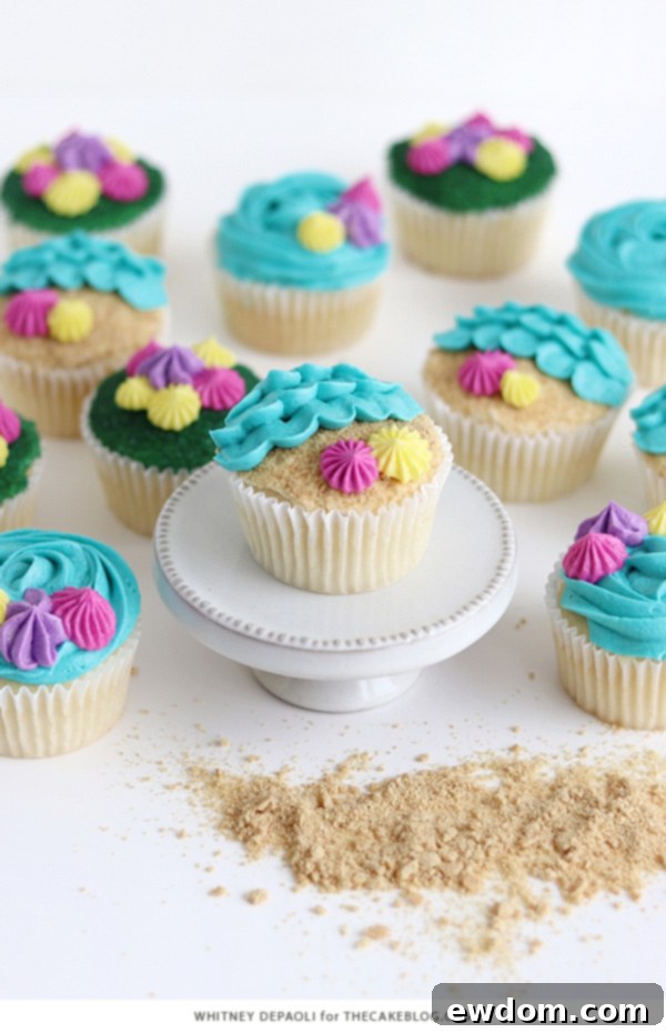 Sun-Kissed Cupcakes 2 Beach Cupcakes | by Whitney DePaoli for TheCakeBlog.com