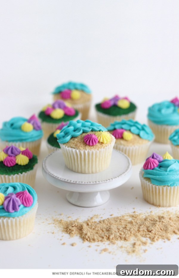 Sun-Kissed Cupcakes 26 Beach Cupcakes | by Whitney DePaoli for TheCakeBlog.com
