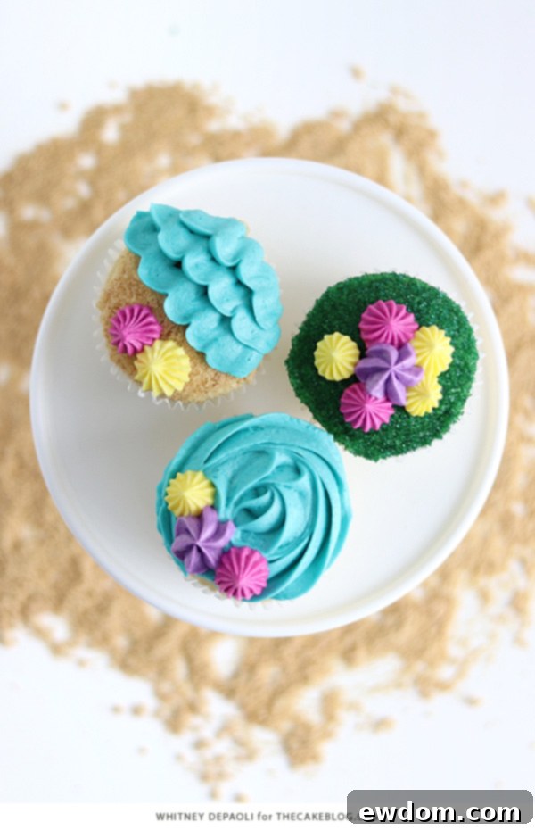 Sun-Kissed Cupcakes 3 Beach Cupcakes | by Whitney DePaoli for TheCakeBlog.com