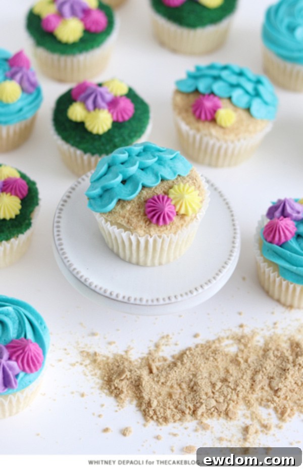 Sun-Kissed Cupcakes 4 Beach Cupcakes | by Whitney DePaoli for TheCakeBlog.com