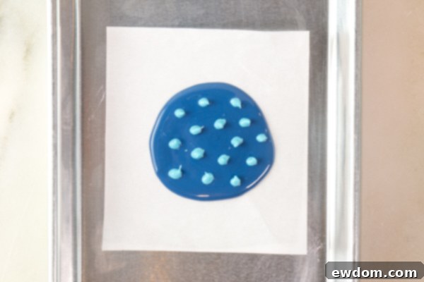 Chocolate Fireworks Cake - how to make red, white and blue fireworks out of chocolate | by Erin Gardner for TheCakeBlog.com