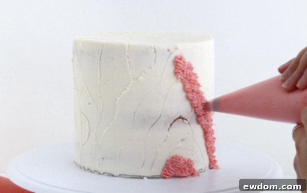 Shag Cake - how to make a fuzzy textured cake inspired by 70's shag carpet | by Whitney DePaoli for TheCakeBlog.com