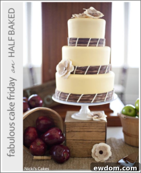 Fall Apple Wedding Cake by Nicki's Cakes Fall Apple Wedding Cake by Nicki's Cakes