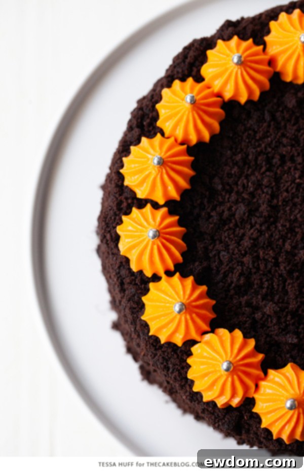 Legendary Brooklyn Chocolate Blackout 8 A beautifully sliced piece of Brooklyn Blackout Cake, showing the moist cake and thick pudding filling