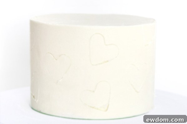 Piped Hearts Valentine's Cake | by Whitney DePaoli for TheCakeBlog.com