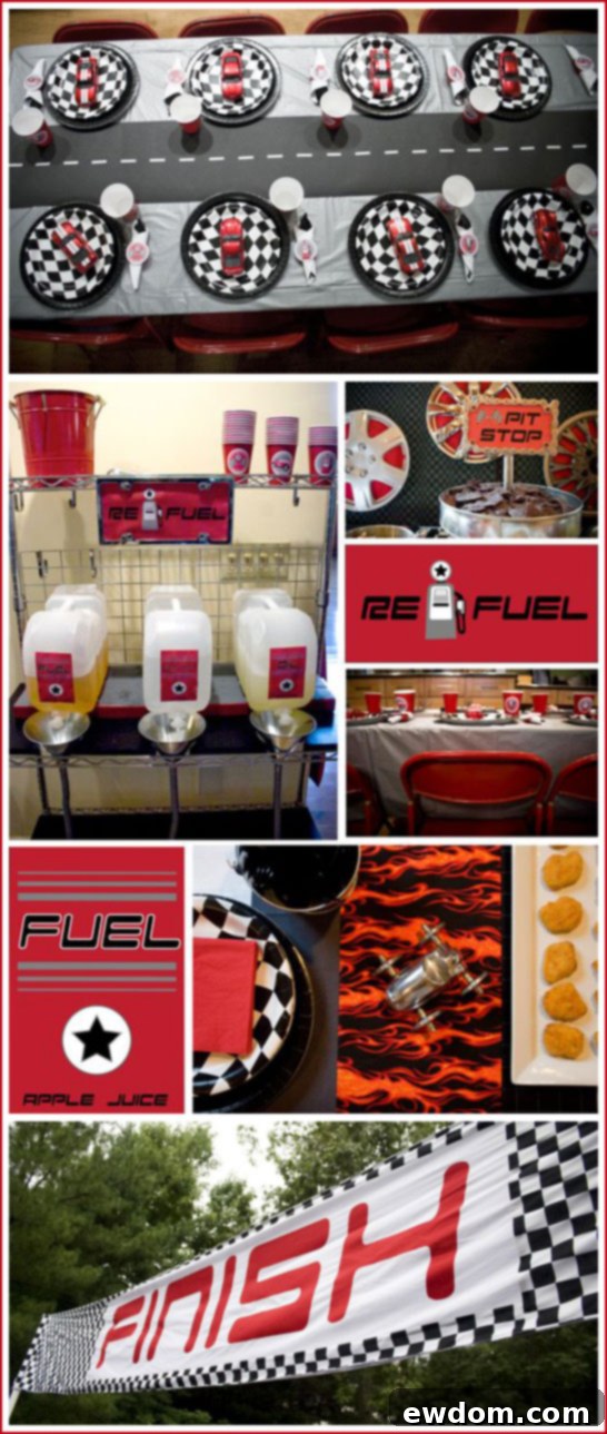 Race Car Birthday Party Food and Fun