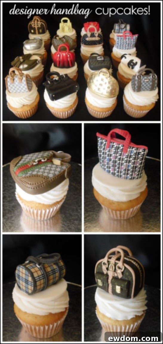Designer Handbag Cupcakes