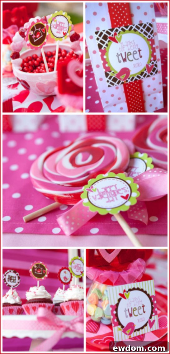 Sweet Tweet Valentines Dessert Table