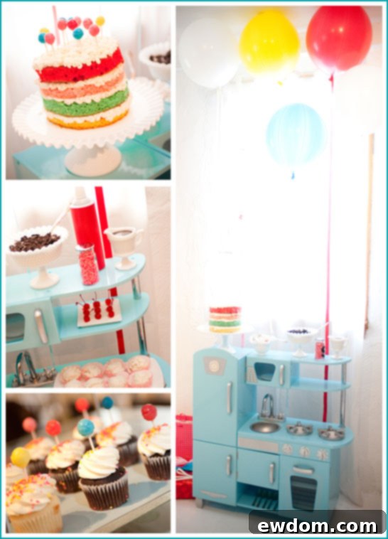 Reese's Vintage Balloon Birthday Party Details
